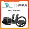Bộ Vô Lăng Đua Xe Moza R3 Bundle - Hàng Chính Hãng - New Seal - Bảo Hành 12 Tháng