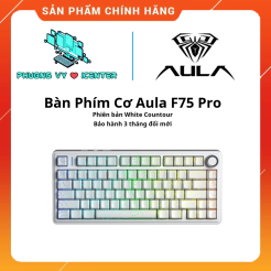 Bàn Phím Cơ Aula F75 Pro White Countour