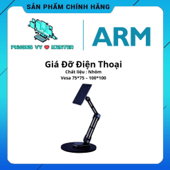 Arm Màn Hình Di Động - Nhôm Nguyên Khối - 0.6kg - Vesa 75*75 - 100*100