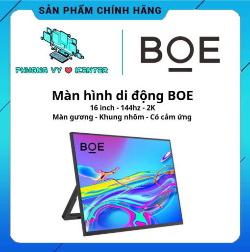 Màn Hình Di Đông BOE 16 inch 2k 144Hz – Màn Gương – Có Cảm Ứng – Khung CNC Nhôm Nguyên Khối