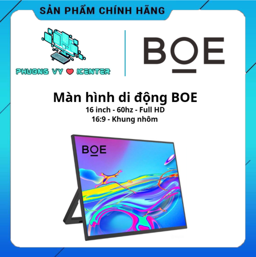 Màn Hình Di Động BOE – 16 inch – Full HD – Tỷ Lệ 16:9 – Khung Nhôm CNC Nguyên Khối