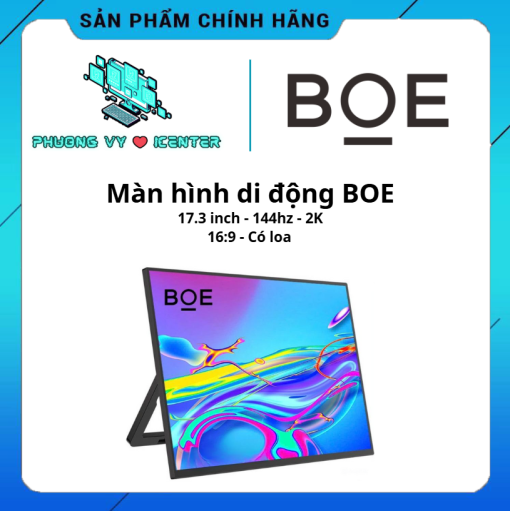 Màn Hình Di Động BOE 17.3 inch – Tỷ Lệ 16:9 – 2k – 144Hz