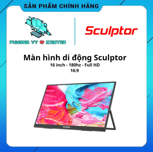Màn Hình Di Động Sculptor 16 Inch – IPS – Full HD – 16:9 – 180Hz