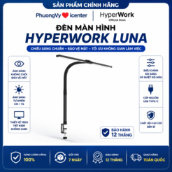 Đèn Màn Hình Kẹp Bàn Hyperwork Luna - Hàng Chính Hãng - Bảo Vệ Mắt Hoàn Hảo
