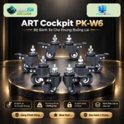 Bộ bánh xe ART COCKPIT PK-W6 trên đế tròn với nền công nghệ