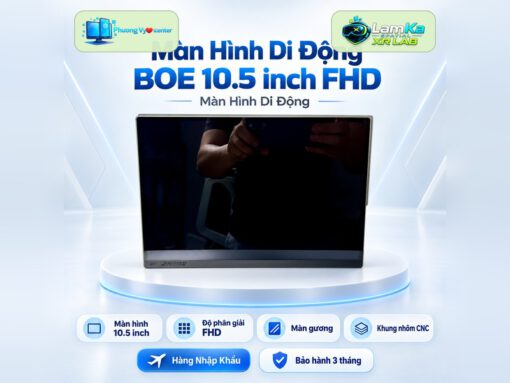 Màn hình di động BOE 10.5 inch FHD trên đế tròn với nền công nghệ