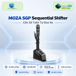 Cần số MOZA SGP Sequential Shifter trên đế tròn với nền công nghệ