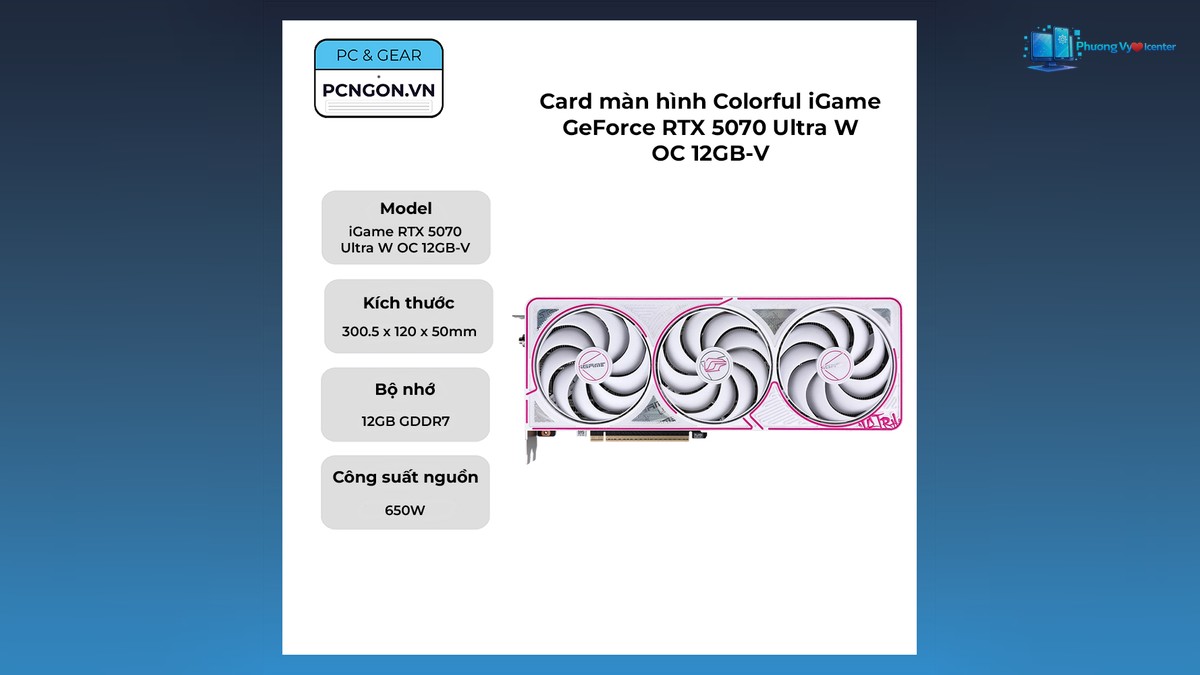 Card màn hình Colorful iGame GeForce RTX 5070 Ultra W OC 12GB-V