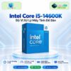 CPU Intel Core i5-14600K trên đế tròn với nền công nghệ