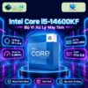 CPU Intel Core i5-14600KF trên đế tròn với nền công nghệ