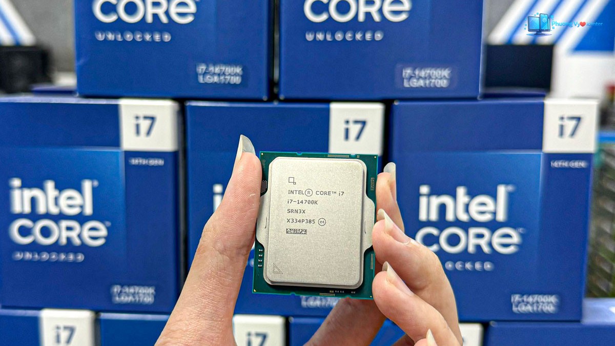 CPU Intel Core i7-14700K trong ảnh giới thiệu bộ vi xử lý