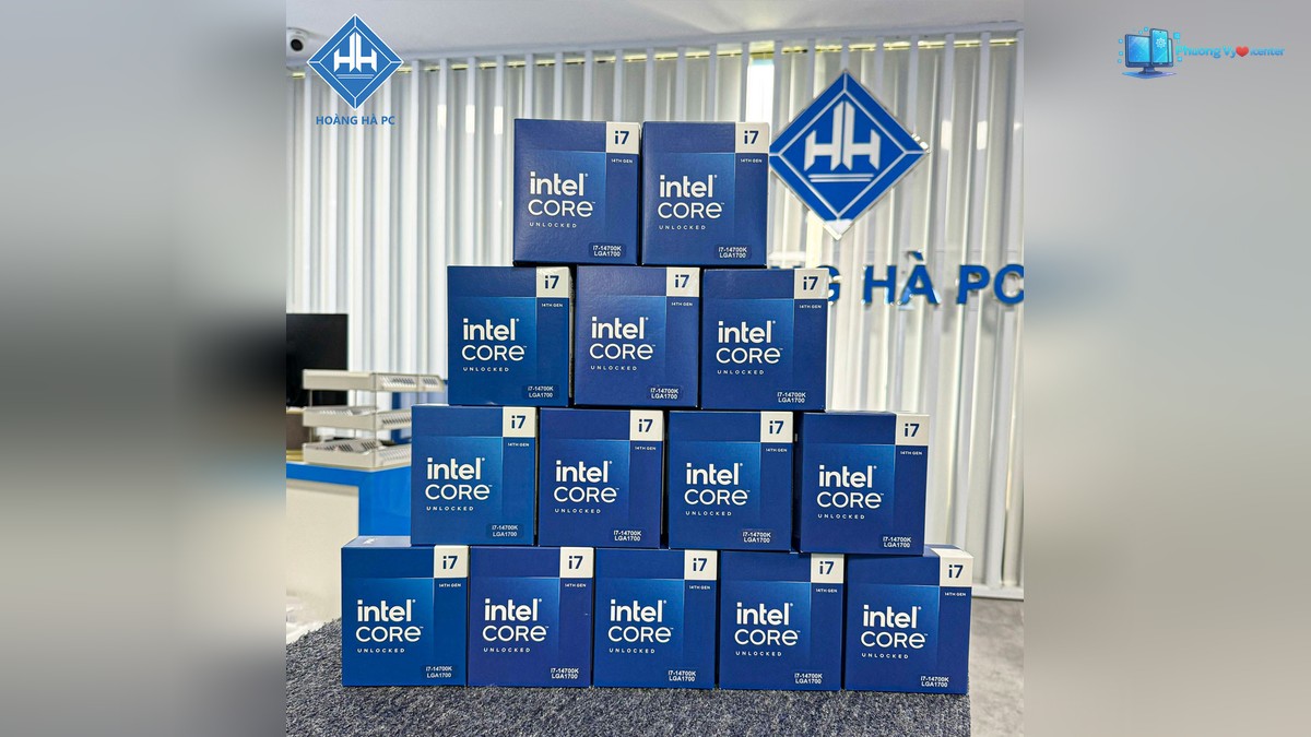 CPU Intel Core i7-14700K trong hình giới thiệu sản phẩm desktop
