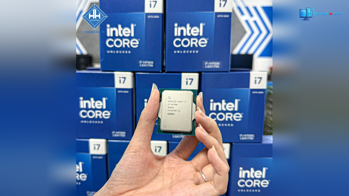 CPU Intel Core i7-14700K trong ảnh giới thiệu bộ vi xử lý