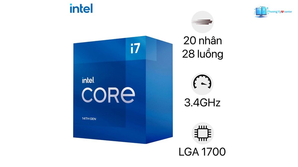 CPU Intel Core i7-14700K trong hình giới thiệu sản phẩm