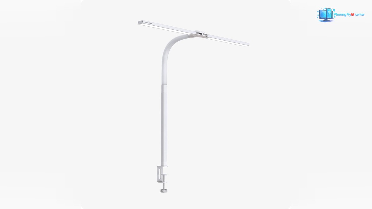 Thiết kế đèn kẹp bàn HyperWork Luna DL01 phiên bản Trắng