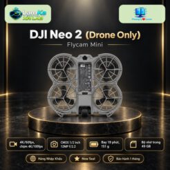 Flycam DJI Neo 2 trên đế tròn với nền công nghệ