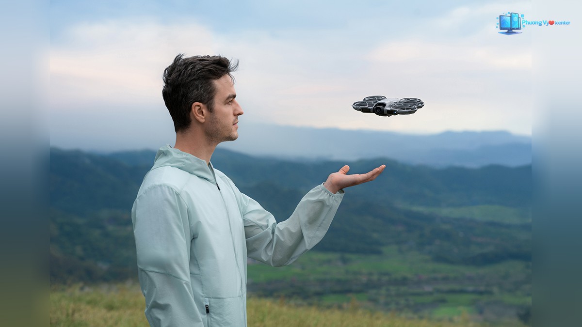 DJI Neo 2 trong hình minh họa khả năng ghi hình