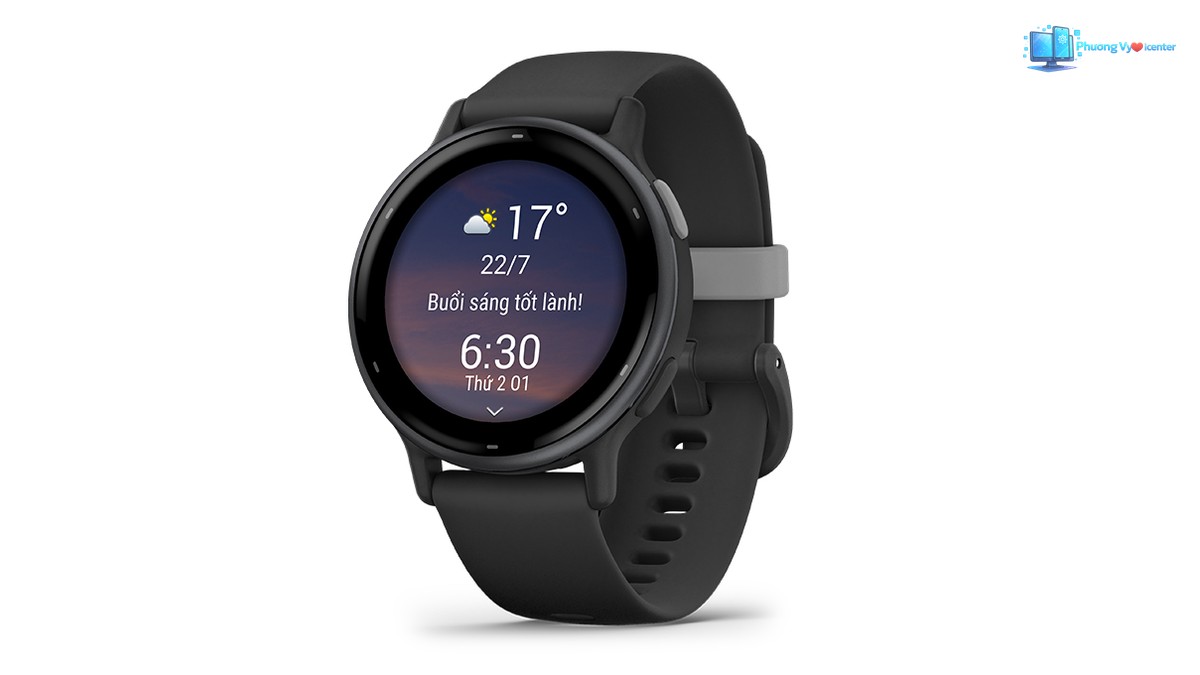 Garmin Vivoactive 5 trong ảnh minh họa đồng hồ thông minh