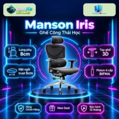Ghế Công Thái Học Manson Iris Wintex - Chính Hãng - Bảo Hành 5 năm