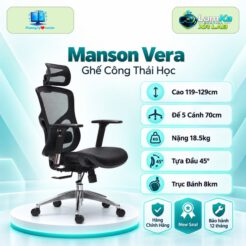 Ghế Công Thái Học Manson Vera - Chính Hãng - Bảo Hành 5 năm