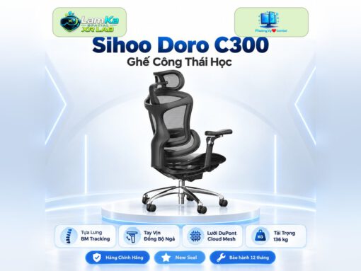 Ghế Công Thái Học Shihoo C300 (A3) – Chính Hãng – Bảo Hành 5 năm
