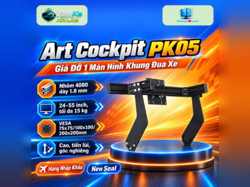 Giá đỡ màn hình Art Cockpit PK05 trên đế tròn, nền công nghệ