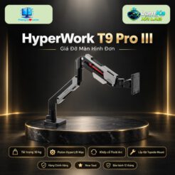 Giá đỡ màn hình Human Motion T9 Pro III trên đế tròn với nền công nghệ