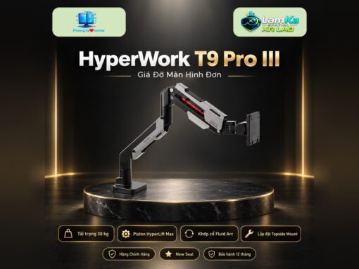 Giá đỡ màn hình Human Motion T9 Pro III trên đế tròn với nền công nghệ