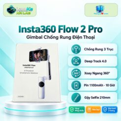 Gimbal Insta360 Flow 2 Pro Standard – Gimbal Điện Thoại AI Tracking, Chống Rung 3 Trục, Quay 360°