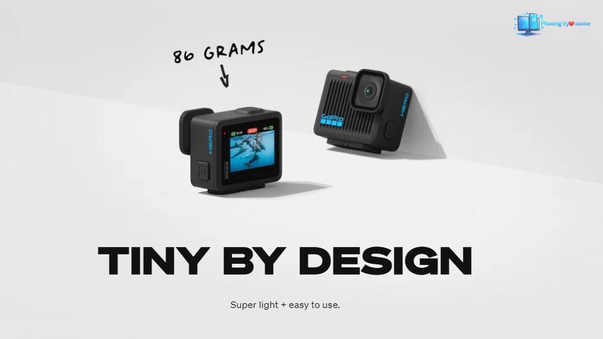 Camera hành động GoPro HERO với thiết kế nhỏ gọn