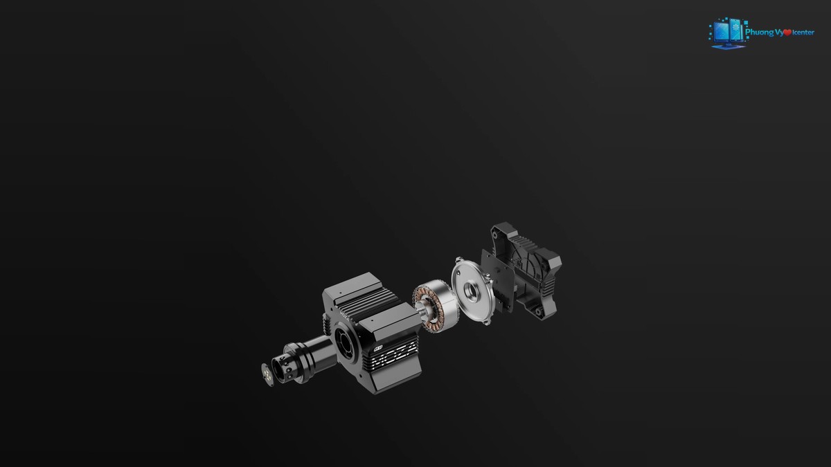 MOZA R9 V3 trong hình giới thiệu tổng quan đế vô lăng Direct Drive