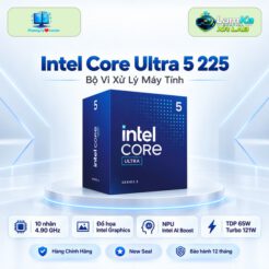 Bộ vi xử lý Intel Core Ultra 5 225 trên đế tròn với nền công nghệ
