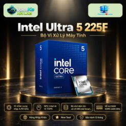Bộ vi xử lý Intel Core Ultra 5 225F trên đế tròn với nền công nghệ