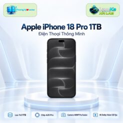 Điện thoại Apple iPhone 18 Pro trên đế tròn với nền công nghệ