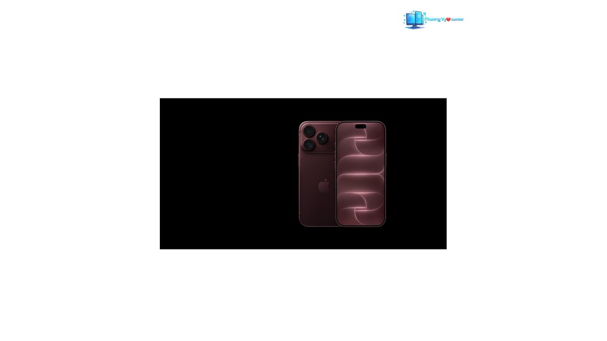 Hai điện thoại iPhone 18 Pro Max đỏ sẫm đặt cạnh nhau, thể hiện mặt trước và mặt lưng