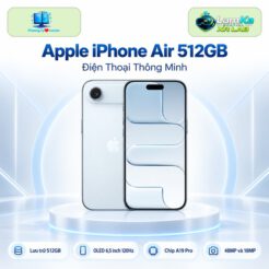 Điện thoại Apple iPhone Air 512GB trên đế tròn với nền công nghệ