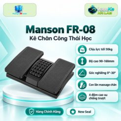 Kê chân Manson FR-08 màu đen trên đế tròn, nền công nghệ