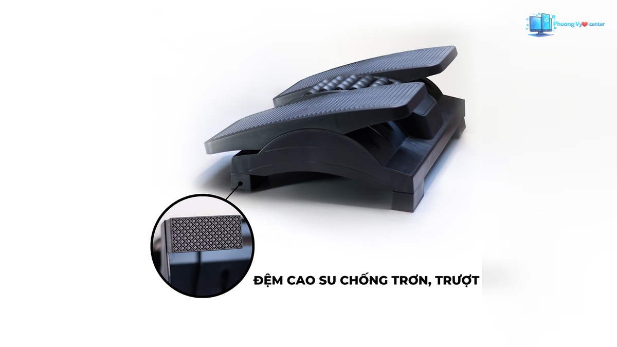 Manson FR-08 nhìn từ cạnh bên, thể hiện mặt kê nghiêng, khung đế và ảnh nhỏ đệm cao su