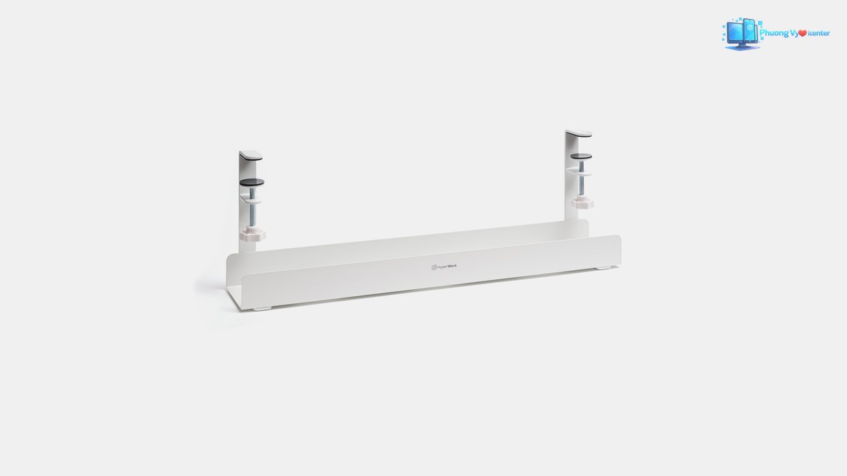 Khay giấu dây kẹp bàn HyperWork CM-01 phiên bản màu trắng