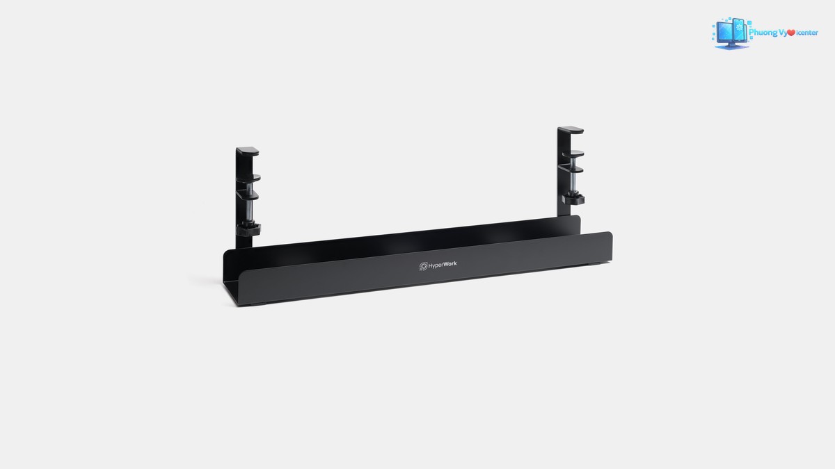 Khay giấu dây kẹp bàn HyperWork CM-01 phiên bản màu đen