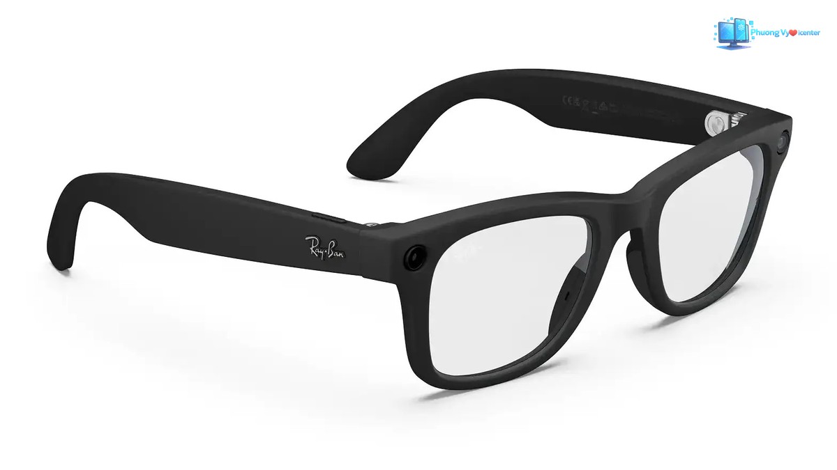 Ray-Ban Meta Wayfarer nhìn nghiêng, vị trí loa hở tai ở càng kính