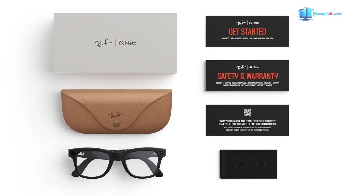 Kính thông minh Ray-Ban Meta Wayfarer nhìn trực diện