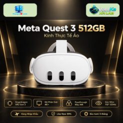 Kính thực tế ảo Meta Quest 3 512GB màu trắng trên nền trơn