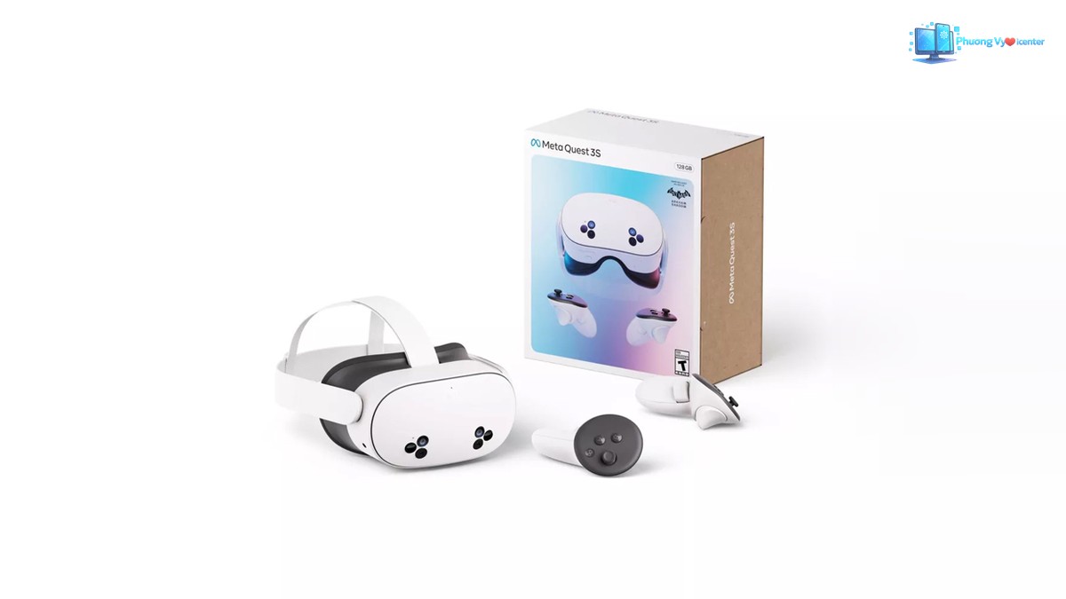 Kính thực tế ảo Meta Quest 3S 128GB màu trắng dành cho người dùng VR/MR