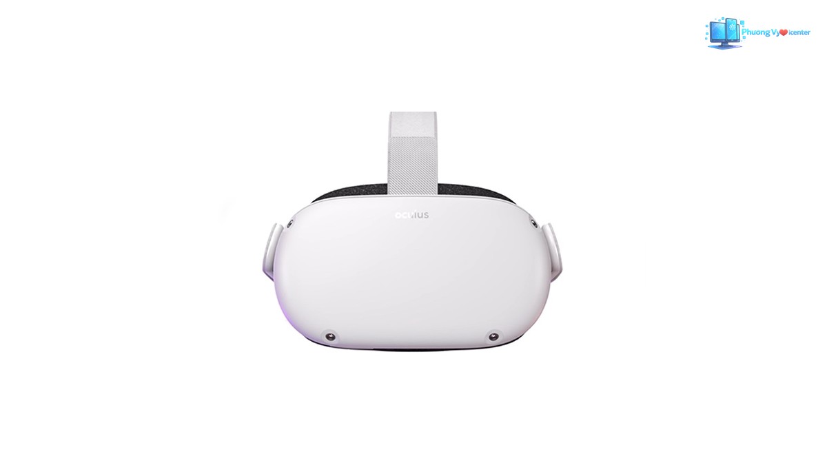 Kính VR Meta Quest 2 trong ảnh sản phẩm, nhìn từ góc khác