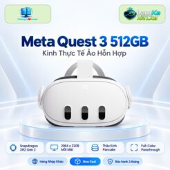 Kính thực tế ảo Meta Quest 3 512GB màu trắng trên nền sáng
