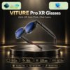 Kính XR VITURE Pro XR Glasses trên đế tròn với phông nền công nghệ