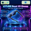 Kính XR VITURE Beast trên đế tròn với phông nền công nghệ