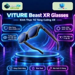 Kính XR VITURE Beast trên đế tròn với phông nền công nghệ
