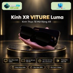 Kính XR VITURE Luma màu đen đặt trên nền trơn